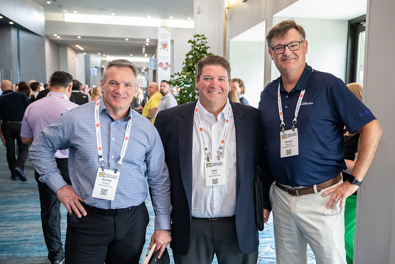 Attendees meeting at Annual Meat Conference