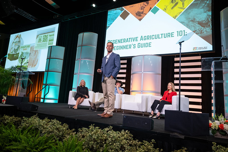 Man presenting at Annual Meat Conference